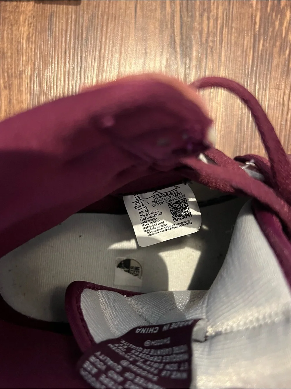 Air Jordan High-Top Men’s Sneakers - Maroon and White